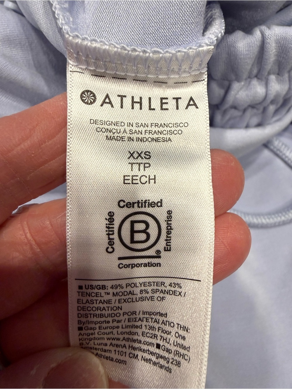 Athleta Seasoft Mid Rise Straight Wide-Leg Drawstring Pants color Gossamer - Picture 5 of 12